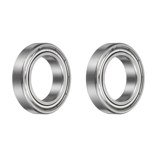 Image of sourcing map 2Pcs S6804ZZ Deep Groove Ball Bearing, 20 x 32 x 7mm 440 Stainless Steel Double Shielded Ball Bearings for Printers, Skateboard, Mower, Electric Motor