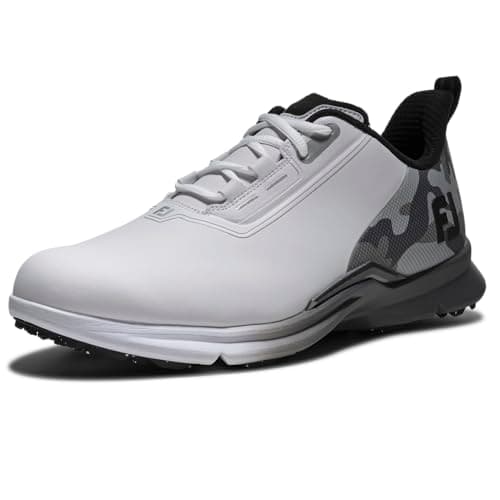 Image of FootJoy Men's FJ Fuel Golf Shoe, White/Grey/Black, 11 UK Medium
