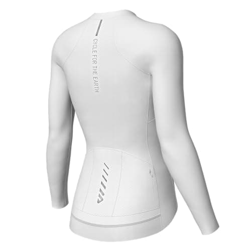 Image of Wulibike Cycling Jersey Women Long-Sleeve Full Zipper Breathable Bike Shirt with Pockets for Summer Road Riding
