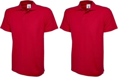 Image of Uneek 220Gsm Unisex Classic Polo Shirt - Red - Small