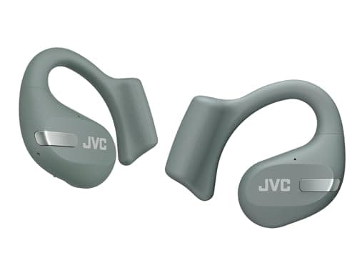 Image of JVC Nearphones HA-NP50T-G, True Wireless Earbuds, Open Ear Design, Active Noise Reduction, Multi-Point, IPX4, Microphone Muting, 38 Hours Runtime, BT 5.3, (Sage Green)