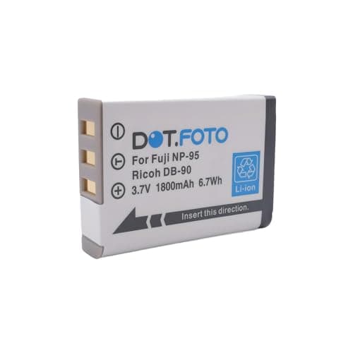 Image of Dot.Foto NP-95 Premium 3.7v / 1800mAh Rechargeable Battery for Fujifilm FinePix F30, F31fd, REAL 3D W1, X100 / X30, X100s, X100T, X-S1
