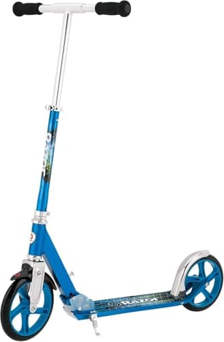 Image of Razor A5 Lux Kick Scooter for Kids Ages 8+ - 8" Urethane Wheels, Anodized Finish Featuring Bold Colors and Graphics, for Riders up to 220 lbs