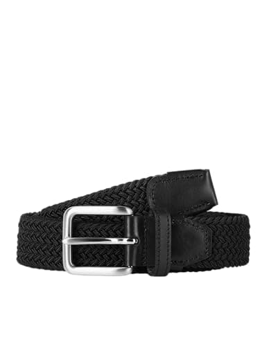 Image of Jack and Jones Jacsp Woven Belt Mens Gents Black 90