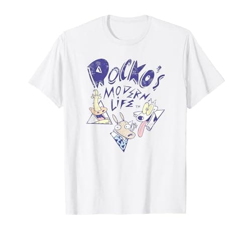 Image of Rocko's Modern Life Group Shot 90's Friends Classic Logo T-Shirt
