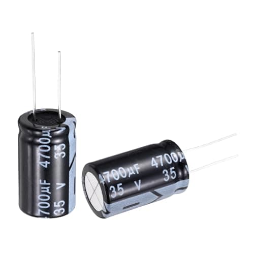 Image of sourcing map 4700uF 35V 18x32mm Electrolytic Capacitor, Radial Leads Aluminum Capacitors for TVs, LCD Monitor, VCD, 10Pcs