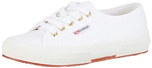 Image of Superga Unisex Cotu Classic Trainers Trainers, White Gold, 2.5 UK