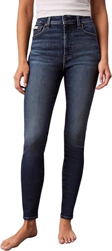 Image of Calvin Klein Jeans Women's HIGH Rise Skinny Midtown Blue LV047D757G Jeans, Blue (Midtown Blue), SH30