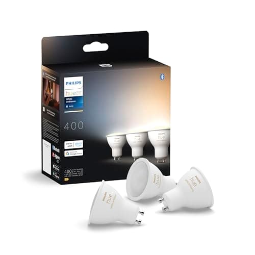 Image of Philips Hue GU10 – Smart LED Spotlight – (3-Pack) White Ambiance