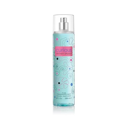 Image of Britney Spears Curious 236 ml – Fine Fragrance Body Mist for Women – White Floral Fragrance – Notes of Magnolia, Jasmine and Vanilla Musk – Aqua Glass Bottle