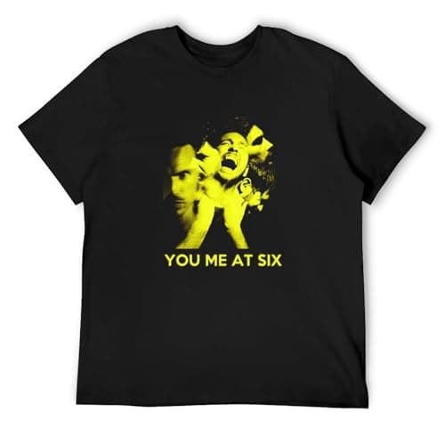 Image of Handmade Noodles You Me at Six Suckapunch Photo Classic Breathable T Shirt Black 3XL