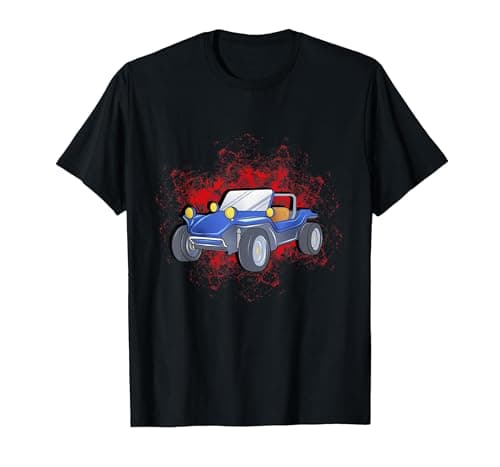 Image of Dune Buggy Graphic Beach RC Car Truck Graphic Men Women Kids T-Shirt, Men, Black, Large