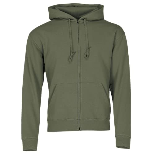 Image of Fruit of the Loom Men's Zip front Premium Hooded Sweat, Classic Olive, Medium