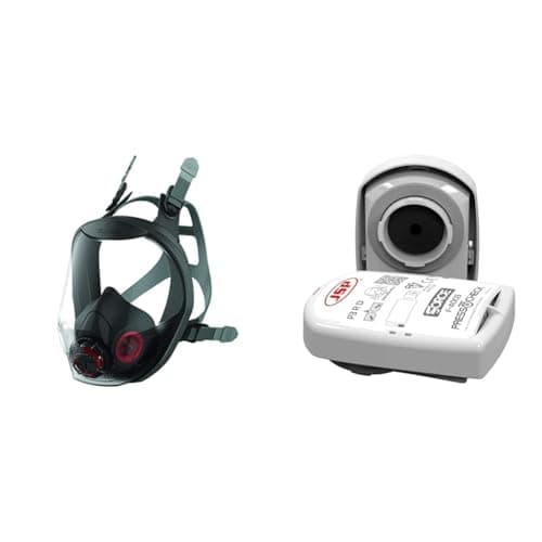 Image of JSP Force10 Typhoon Full Face Mask - Small with Pack of 2 PressToCheck P3 Filters Filters (Bundle)