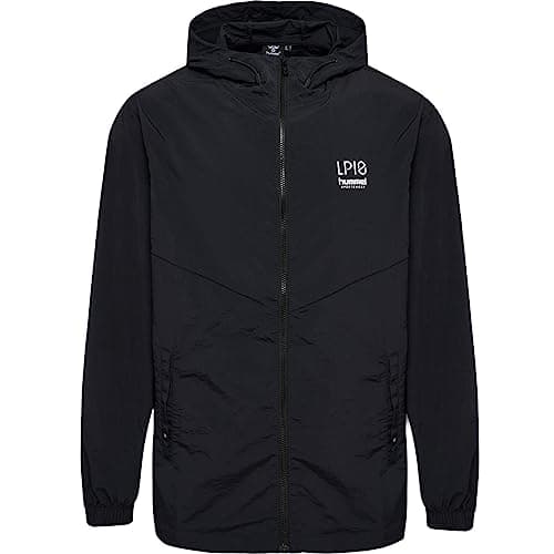 Image of hummel Mens LP10 Boxy Zip Windbreaker Jacket Black M