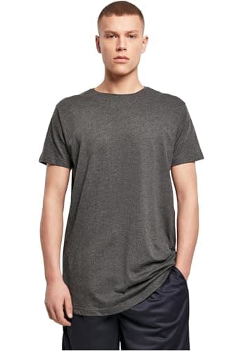 Image of Build Your Brand Men's Shaped Long Tee T-Shirt (Pack of 1)