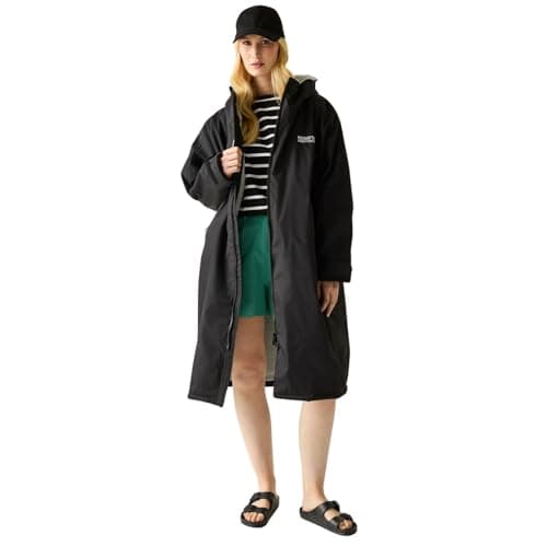 Image of Regatta Mens Womens Waterproof Changing Robe Oversized Fleece Lined Windproof