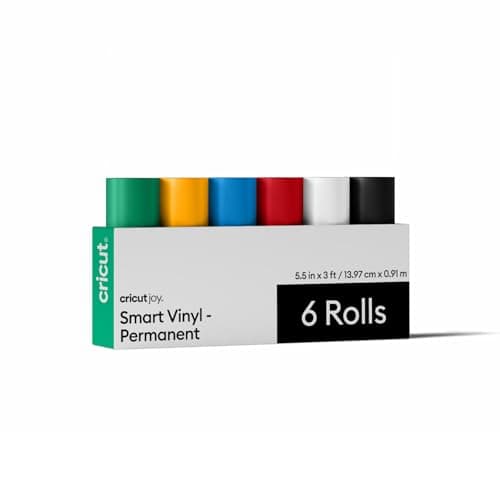 Image of Cricut Smart Vinyl - Permanent, Sampler, 5.5 in x 3 ft Bulk (6)