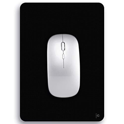 Image of Audimi Small Mouse Mat 15x20 cm, Mini Mouse Pad for Wireless Mouse Travel Office Laptop Portable Jet Black