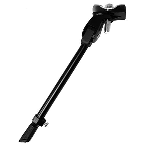 Image of TekBox Komodo Heavy Duty Bike Bicycle Mountain Bike Adjustable Kick Stand with Rubber Foot (Black)