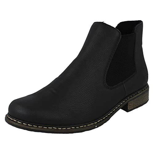 Image of Rieker Z4994-00, Women’s Chelsea Boots, Black (Schwarz/Schwarz 00), 9 UK (43 EU)