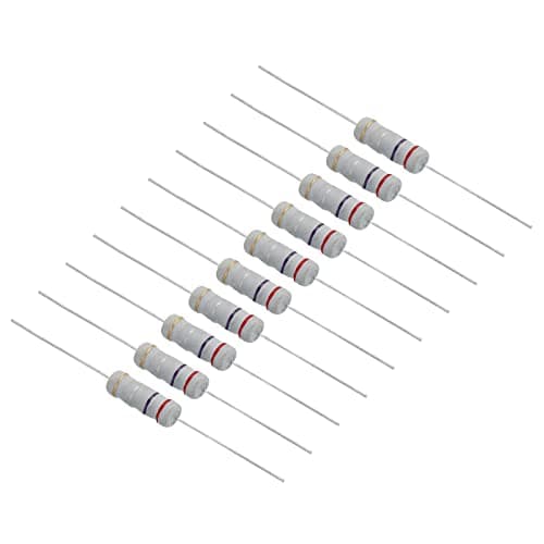 Image of PATIKIL 3Watt 0.27 Ohm Carbon Film Resistor, 20 Pcs 5% Tolerance Resistors Axial Lead Colored Ring for DIY Projects and Experiments