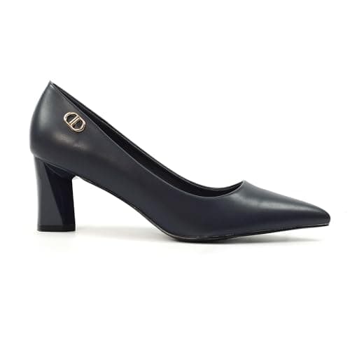 Image of Phoebe Navy Court Shoe