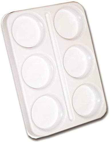 Image of Major Brushes 6 Well Economy Palette Paint Mixing Tray