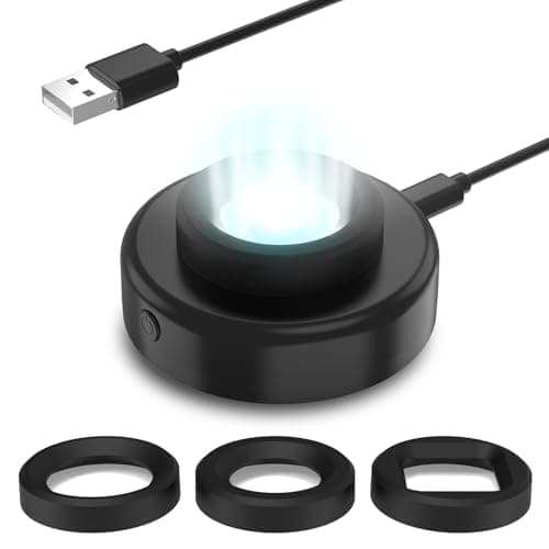 Image of Solar Watch Charger, 8H Timing Off with Men, Women & Square 3 Caps, LED UV Light Fast Charge Eco Driver Watches Compatible for Casio/Tough/Protrek/Seiko/Citizen/Timex/Bering/FANMIS