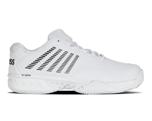 Image of K-Swiss Performance Men's Hypercourt Express 2 HB Tennis Shoe, White/Black, 10 UK