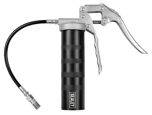 Image of Sealey AK53 Pistol Type Grease Gun For Screw on Cartdridge with Rubber Hose