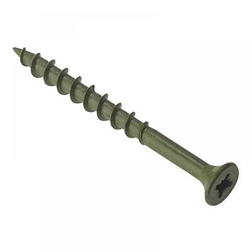 Image of ForgeFix Countersunk Decking Screws | 4.5 x 55mm | Green | Box 200