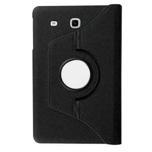 Image of 360 Rotating Leather Case Cover For Samsung Galaxy Tab E 9.6 Inch T560 T561 (Black, Samsung Galaxy Tab E 9.6" (2015))
