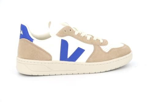 Image of Veja Men's V 10 B Mesh Sneakers, Extra White/Paros/Sahara, 7 UK