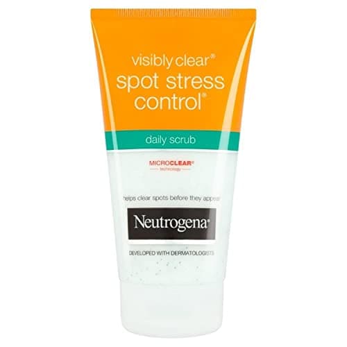 Image of Neutrogena Visibly Clear Spot Stress Control Daily Scrub (1x 150ml), Daily Face Scrub for Spot-Prone Skin, Brightening and Smoothing with Salicylic Acid, Developed with Dermatologists