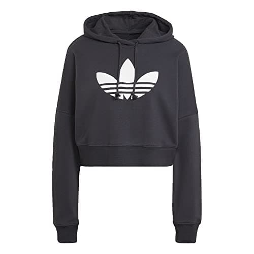 Image of adidas Originals Women CROPPED HOODIE (Large) Carbon