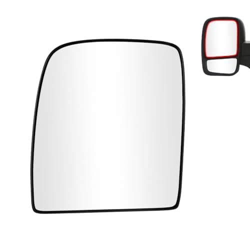 Image of SENZEAL Wing Mirror Upper Glass Heated Passenger Side for Citroen Dispatch Peugeot Expert Fiat Scudo 2007-2016 Toyota Proace 2013-2016 (Left)