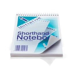 Image of Initiative Shorthand Notebook 160 Pages 203x127mm (8" x 5") 60gsm