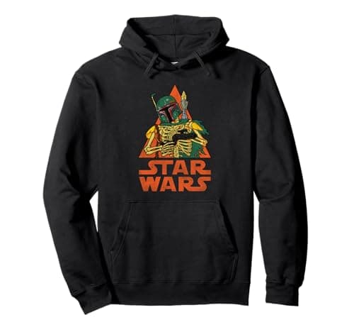 Image of Star Wars Boba Fett Skeleton Halloween Hooded Sweatshirt