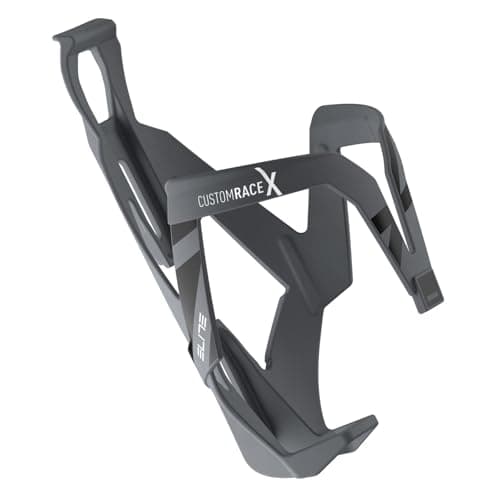 Image of Elite Custom Race X Resin Bike Bottle Cage - Matte Grey/Black
