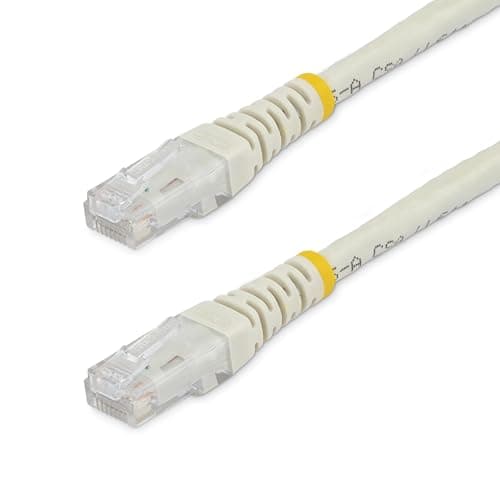 Image of StarTech.com White Molded RJ45 UTP Gigabit Cat6 Patch Cable - 50 Feet (C6PATCH50WH)