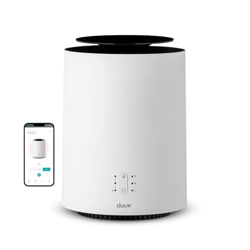 Image of Duux Threesixty 2 Smart Ceramic Fan Heater - 360° with 1800 Watt & 3 Power Levels - Energy Saving with Intelligent Control - (White)
