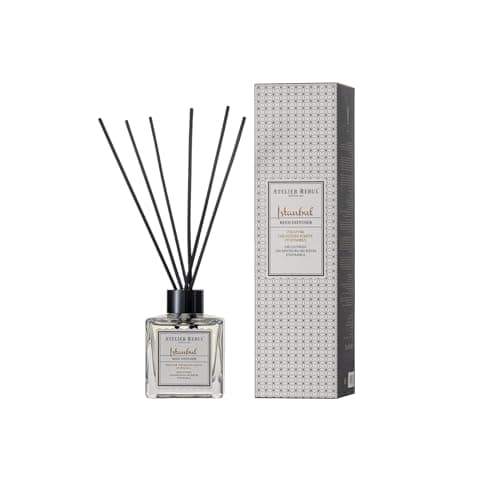 Image of Atelier Rebul Istanbul Reed Diffuser 120ml - Premium Aroma Diffuser Sticks for Home, Woody & Spicy Scent - Long-Lasting Room Freshener, Luxury Home Fragrance Oil, Elegant Home Decor