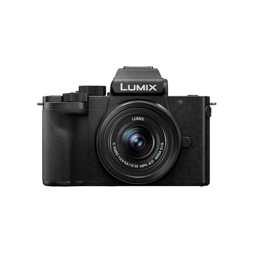 Image of Panasonic Lumix DC-G100DKEBK Micro Four-Thirds Mirrorless Camera with Lumix G Vario 12-32mm F3.5-5.6 Lens, 20.3MP, 4K 30p & FHD 60 Video, Vlogging Camera, Free-Angle Monitor, USB-C Charging, Black