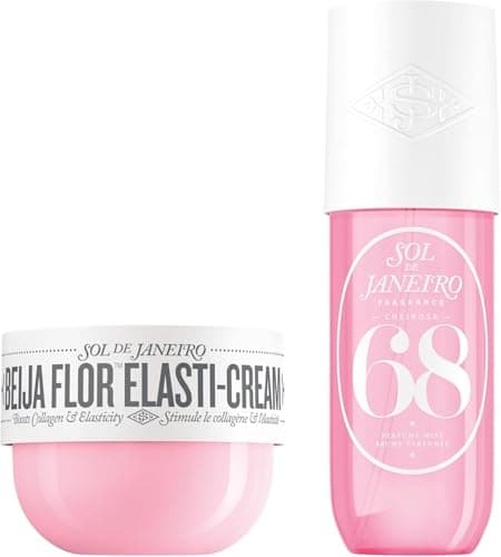 Image of Sol de Janeiro Beija Flor Elasti-Cream, 75ml & Cheirosa 68 Hair and Body Fragrance Mist, 90ml - Travel Size Set