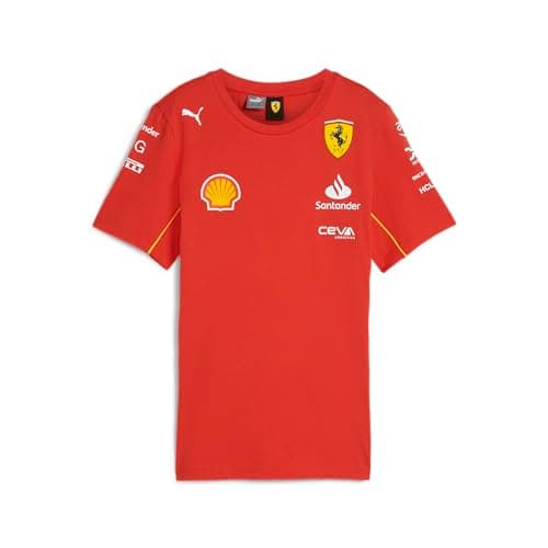 Image of PUMA Scuderia Ferrari Women's 2024 Team Tshirt Burnt Red - Size: Large