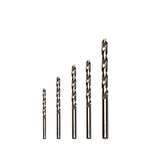 Image of Cobalt Drill Bits for Metal, M35 Metal Drill Bits for Hard Steel, 135° Split Point for Fast No-Slip Drilling, 5 Pieces Basic DIY Set with Storage Case 3.0, 4.0, 5.0, 6.0, 8.0mm