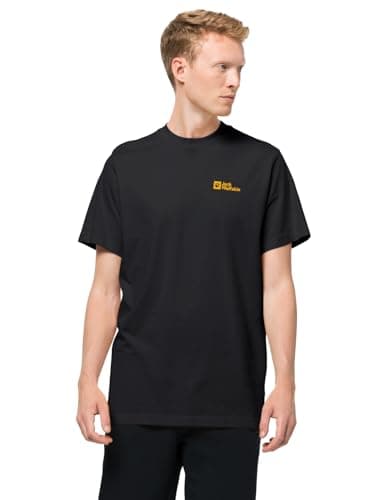 Image of Jack Wolfskin Men's Essential T-Shirt, Black, L