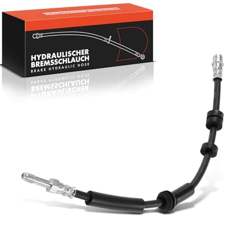Image of Frankberg 1x Brake Hose Brake Hydraulic Hose Rear Axle Left Right Compatible with A6 4G2 4GC 1.8L-4.0L 2010-2018 A7 Sportback 4GA 4GF 1.8L-4.0L 2010-2018 Replace# 4G0611775J