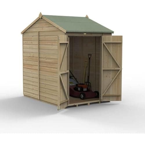 Image of Forest Garden Beckwood 5x7 Reverse Apex Shed | No Windows | Double Door|25 Year Anti-Rot Guarantee